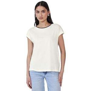 Shirt met gekleurde kraag, off-white, 38