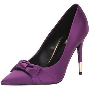 NINE WEST dames strikken pumps, Lila satijn, 37 EU