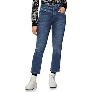 Street One Dames A375880 jeansbroek Boot Cut, Indigo Random Wash, W27/L28, Indigo Random Wash, 27W x 28L