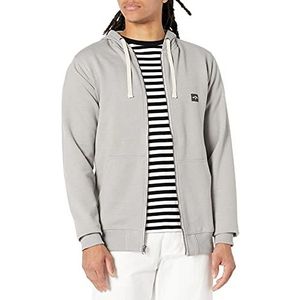 BILLABONG Heren Classic Premium fleece sweatshirt met capuchon met volledige rits, Grijs, S