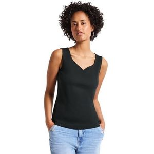 Shirttops - Pine Grove Green - Hartvormige Halslijn - Mouwloos