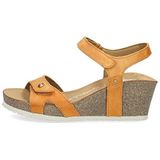 Panama Jack Julia Basics Open Wedge Sandalen voor dames, Gele Vintage B11, 41 EU