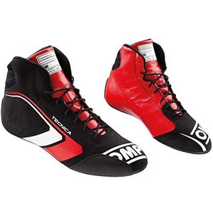 Omp One EVO Tecnica Sneaker, zwart/rood, maat 47 Fia 8856-2018, uniseks laarzen, volwassenen, EU