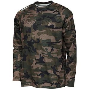 Prologic Camo T-shirt met lange mouwen, viskleding, viskleding, uniseks, camouflage, extra large