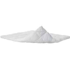 LUCID Ultrazachte 7,5 cm microvezel matrasoplegger - zacht en ademend katoen-percal-overtrek
