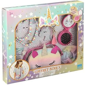 Kd toys - Grote sieradendoos en accessoires eenhoorn, T20306, wit