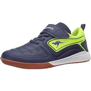 KangaROOS K5-Block EV Sneaker, donkerblauw/limoen, 26 EU, Dk Navy Lime, 26 EU