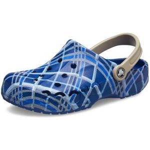 Crocs Unisex Baya grafische klomp, blauwe spijkerbroek, 5 UK, Blauwe Jean, 38/39 EU
