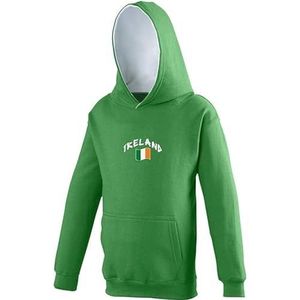 Supportershop capuchontrui Ierland, kinderen, groen, 7-8 jaar, unisex, FR: M (maat fabrikant: M)