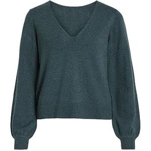 VIRIL REV V-hals L/S TOP - NOOS, Ponderosa Pine/Detail: Dark Melange, L