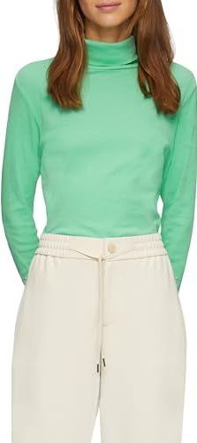 Shirt - Effen - Jersey - Lange Mouw - Aansluitende Pasvorm - Normale Lengte