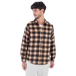 Portland Heavyweight Flannel Shirt met lange mouwen voor heren, Blue, L
