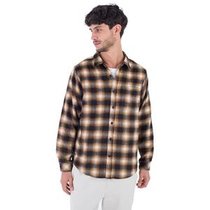 Portland Heavyweight Flannel Shirt met lange mouwen voor heren, Blue, S