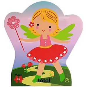 ITOTAL-XL2275 I-Total-Dolle puzzeldoos, gevormd, geschikt voor kinderen vanaf 3 jaar, 24 delen (Fairy), kleur, norm IDR-XL2275