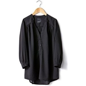ICHI Dames Losse Fit blouse AGDA SH, zwart (black 10001), S
