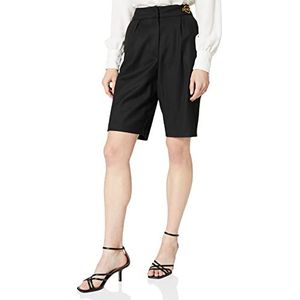 Love Moschino Damesbermuda Fancy Stretch Wool and Viscose Blend Shorts