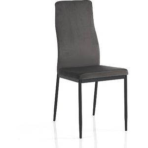 Oresteluchetta stoel, roestvrij staal, donkergrijs