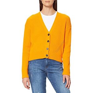 Scotch & Soda Gebreide cardigan voor dames, van biologische katoenmix, Bright Orange 2014, L