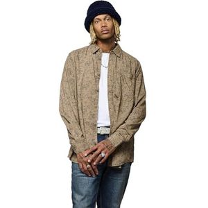 Kaporal, Herenhemd, regular fit, lange mouwen, overhemdkraag, model Kebu, kleur marineblauw, maat M, Marine., M