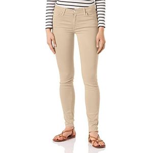 7 For All Mankind Dames De Skinny Casual Broek, Beige, 25W