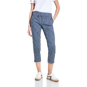 CECIL Gestreepte 7/8-broek, Soft Light Blue, L x 26L