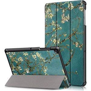 Beschermhoesje voor Samsung Galaxy Tab S5E SM-T720/T725, PU-leer, flip-case cover voor 10,5 inch (25,7 cm), motief: abrikozenbloesem