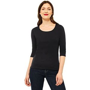 Street One Dames Style Pania T-shirt, Zwart nieuw, 38