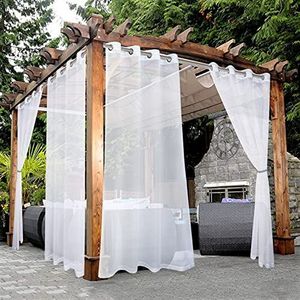 Buiten Zeildoek Gordijn Met Rits, 0,5mm Pvc Doorzichtige Waterdichte Dekzeil Zijpanelen Met Doorvoertules, Pergola Patio Veranda Tuinhuisje Carport Grijs Transparant Zeildoek