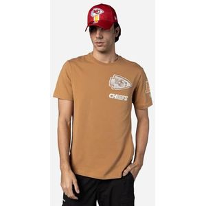 Kansas City Chiefs Unisex NFL Premium Logo Select Regular Fit T-Shirt Licht Brons T-shirt