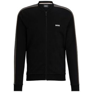 BOSS Heren Tracksuit Col Loungewear Jacket, zwart 1, XL
