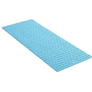 Antislip badmat van rubber SBS - TP met 126 zuignappen, design diamond, blauw, afmetingen: 97 x 36 cm