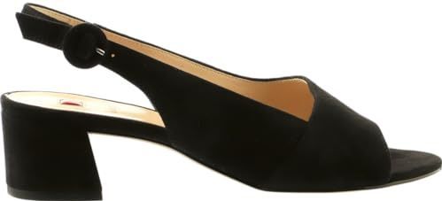 Sandaal 'Joy' - Effen - Leer - Suède - Blokhak - Open Toe - Verstelbare Riemen