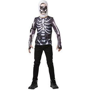 Rubie's Officieel Fortnite Skull Trooper kostuum kit, gaming skin, small (140 cm)