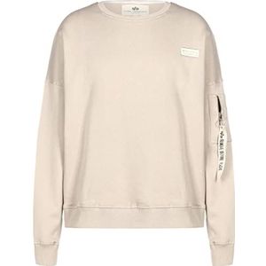 ALPHA INDUSTRIES Organics Os Sweatshirt voor heren, organisch, beige, XL