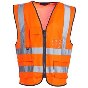 Blackrock Premium Hi-Vis oranje mouwloos vest vest, volledig EN gecertificeerd - 6XL
