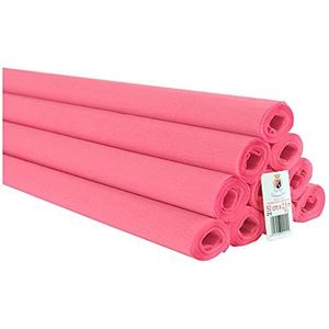 10 rollen papier, 60 g, effen kleur, roze
