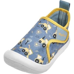 Playshoes Vrijetijdsschoen, bouwplaats, uniseks kindersneakers, marine bouwplaats, 25 EU