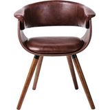 Kare armleunstoel Monaco Nougat los 47 x 58 x 72 cm Nougaatkleuren