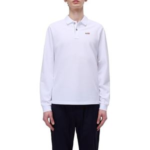 NAPAPIJRI Man Ruggy poloshirt met lange mouwen HELDER WIT S