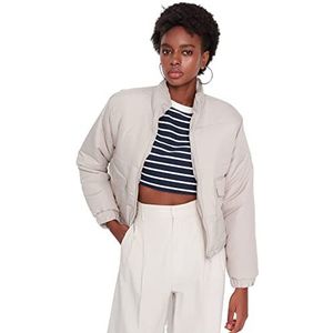 TRENDYOL Winter Jacket - Gray, grijsbeige, XS