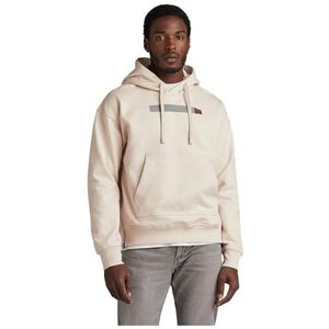 G-STAR RAW Flight Deck Loose Hooded Sweat, Beige (Whitebait D24373-d557-1603), M