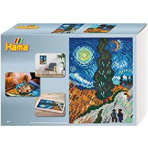 HAMA - Pixel Art Van Gogh Box - 10.000 kralen en 6 platen - strijkkralen grootte midi - creatief