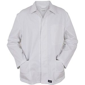 Carson Classic Workwear Werkjas van puur katoen, 1 stuk, 56, wit, KTH709J.W