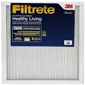 Filtrete Ut12 airconditioner - 6pk-1e luchtfilter, 24 inch X 24 inch X 1 in, wit
