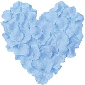 5000 stks Lichtblauw Zijde Rose Bloemblaadjes Moederdag Bruiloft Confetti Verjaardag Tafel Decoraties Doop Bloemen Scatter