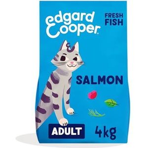 Edgard & Cooper Kattenvoer, gesteriliseerd of actief, voor volwassenen, natuurlijk, zonder granen, gemakkelijk verteerbaar, gezonde voeding, smakelijk en uitgebalanceerd (zalm, 4 kg)
