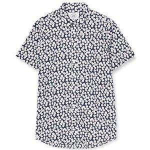 KRONSTADT Heren Johan Exotic S/S Shirt, blauw, S