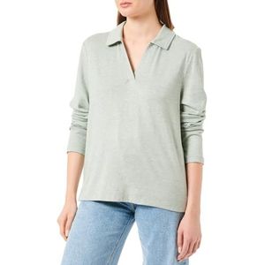 s.Oliver T-shirt voor dames met lange mouwen, groen 34, groen, 34