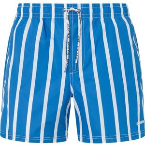 Pepe Jeans Heren Streep Zwembroek, Blauw (Blauw), S, Blauw (blauw), S