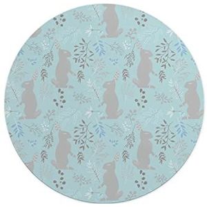Questo Casa, Ronde digitaal bedrukte muismat, antislip onderkant, voor kantoor en thuis, diameter: 22 cm